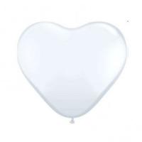 Ballons BWS pour modeling et sculpture Blanc en COEUR  30 cm (12) poche de 100