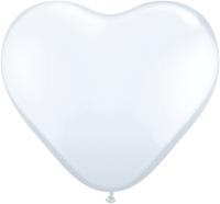 Ballons Qualatex pour modeling et sculpture Blanc en Coeur 15cm (6)
