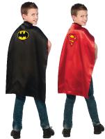 Cape R&eacute;versible Batman VS Super Man taille unique