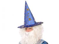 Chapeau de Merlin Magicien​ Adulte 38 cm de diametre et 33cm de haut