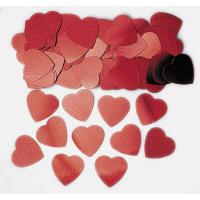 Confettis de Table C&oelig;ur Rouge Grand Model  Sachet de 14 gr
