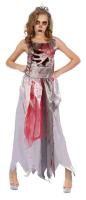 Costume Ado Princesse Zombie taille unique 140/160 cm    compos&eacute; de la robe et de la coiffe