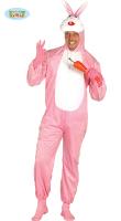 Costume Adulte Peluche Lapin Rose  Taille L
