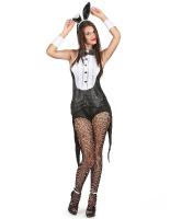 Costume adulte Lapin  sexy - Noir &amp; Blanc S ou M/L