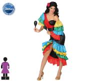 Costume adulte danseuse de Rumba ou samba de la Taille S XS au XL