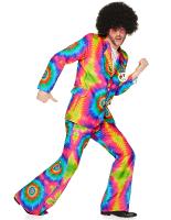 Costume adulte hippie psych&eacute;d&eacute;lique Homme Taille M  L  ou  XL