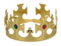 Couronne de roi or ou argent et pierres en couleurs