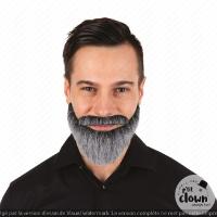 Moustache et barbe Collier Grise