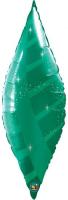 Ballon Alu Taper Vert Swirl (imprim&eacute;)Qualatex 97cm (38)
