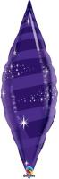 Ballon Alu Taper Violet Swirl (imprim&eacute;)Qualatex 97cm (38)