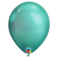 Ballons 11 Qualatex Chrome Green  Poche de 100 Ballons