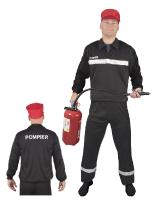 Costume Adulte Pompier Francais Taille Unique