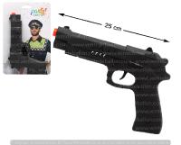 Pistolet automatique  - plastique Noir 25 cm