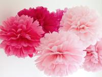 Fleurs de D&eacute;coration Papier de Soie 30 cm Diff&eacute;rents coloris