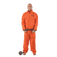 Costume Adulte Prisonnier Am&eacute;ricain  Taille Unique