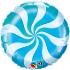 Ballon Alu Rond Bonbon 45 cm Bleu
