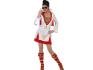 Costume Femme  Luxe Rock Star Blanc, Rouge et Or taille M/L