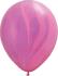 Ballons Qualatex Superagate Rose/Violet "11"(28cm) poche 25