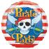 Ballon Alu Forme de Rond 45cm " Pirate Party" 18"