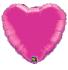 Ballon Alu Coeur Rose Fushia 45cm (18")