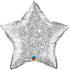 Ballon Alu Etoile Crystal Argent 50cm (20") Qualatex