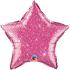 Ballon Alu Etoile Crystal Rose Fushia 50cm (20") Qualatex