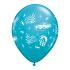 Ballon Qualatex Assortis Impression Années 50 - 11" (28cm) Poche de 25 Ballons