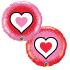 Ballon alu Coeur 18 " (46 cm ) " LOVE " Only Hearts