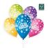 Ballon imprimé  "JOYEUX ANNIVERSAIRE" étoiles Multicolore en Poches de 5 ballons 28cm