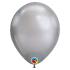 Ballons 7" Qualatex Chrome Silver  Poche de 100 Ballons