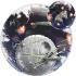 Ballon Double BUBBLES Qualatex 61cm de diamètre "Star Wars : l'Etoile Noire " Disney