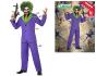 Costume Adulte Clown Joker Bleu Taille M/L