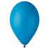 Ballon GEMAR 12'' 30 cm BLEU Moyen en poche de 50 ballons