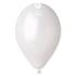 Ballon GEMAR 12'' 30 cm BLANC METALLISE en poche de 50 ballons
