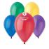 Ballon GEMAR 12'' 30 cm Assortis Crystal en poche de 50 ballons