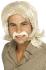 Perruque Années 70 Homme Blond avec Moustache
