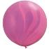 Ballons Qualatex Superagate Rose/Violet  3'(90cm)