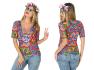 Tee Shirt Femme imprimé Hippie Taille M/L