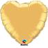 Ballon Alu Coeur Qualatex  Gold 45cm (18")