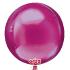 Ballon Alu sphère ORBZ Rose 40 cm