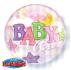 Ballon BUBBLES Qualatex 56cm de diamètre " Baby Girl "