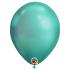 Ballons 11" Qualatex Chrome Green  Poche de 100 Ballons