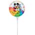 Ballons Alu rond avec tige "Mickey et ses amis" disney lot de 3 ballons gonflage à l'air (23cm)