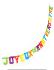 Guirlande carton - joyeux anniversaire - multicolore - 2m