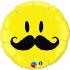 Ballon Alu Qualatex Smile Moustache 45 cm  18''