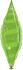 Ballon Alu Taper Vert Anis (lime green) Swirl (imprimé)Qualatex 97cm (38")