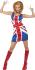 Costume Adulte Femme Icone Années 90 'Spice G.  Robe " Union Jack " Taille M et L