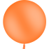 Ballon Latex Rond 90 cm 3' Orange Qualité Professionnelle