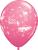 Ballon Qualatex assortis  impression Smile Face Moustache  11 (28cm) poche de 50