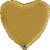 Ballon Alu Coeur 18&#039;&#039; 45 cm Satin Gold